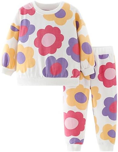 20% OFF Herimmy Toddlers Girls Long-Sleeve Sweater Shirts and Pants Playwear Set 2-7T