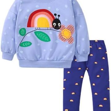 20% OFF Herimmy Toddlers Girls  Sweater Shirts and Pants Playwear Set 2-7T