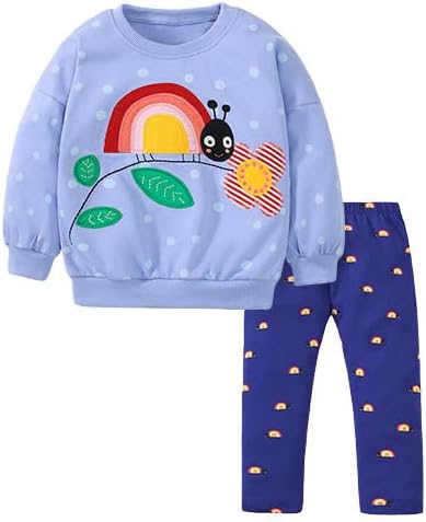 20% OFF Herimmy Toddlers Girls  Sweater Shirts and Pants Playwear Set 2-7T