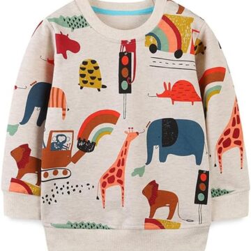 20% OFF Little Bitty Toddler Boy Sweatshirt Cotton Crewneck Pullover 2-8 Years