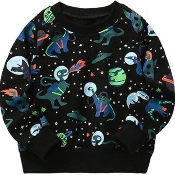 20% OFF Herimmy Boys Sweatshirts Cotton Long Sleeve Crewneck Pullover 2-7T