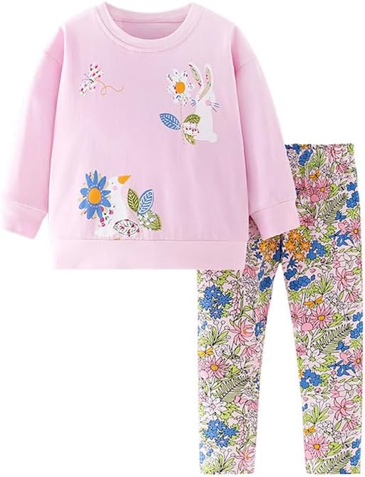 Save 20% Herimmy Toddlers Girls Sweater Shirts and Pants Playwear Set 2-7T