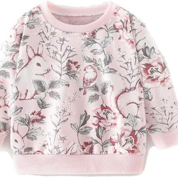 20% OFF Little Bitty Girl Sweatshirts Cotton Long Sleeve Tops for Toddler 2-7 Years