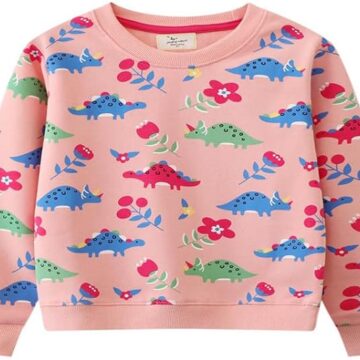 Save 20% Little Bitty Girl Sweatshirts Cotton Long Sleeve Tops for Toddler 2-7 Years