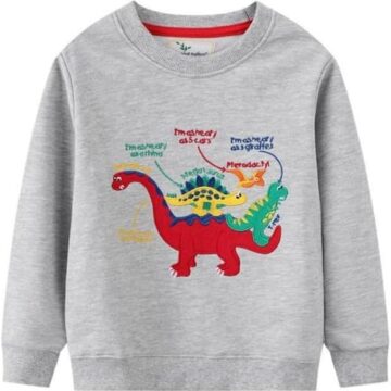 Save 20% Herimmy Boys Sweatshirts Cotton Long Sleeve Crewneck Pullover Winter Warm Shirt Sweater Tops 2-7T