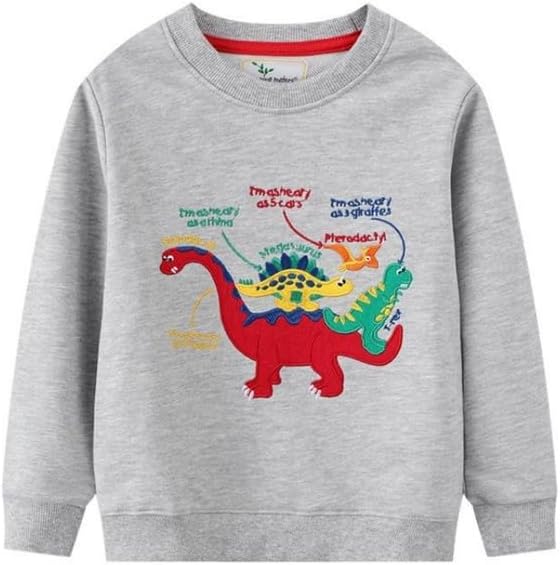 Save 20% Herimmy Boys Sweatshirts Cotton Long Sleeve Crewneck Pullover Winter Warm Shirt Sweater Tops 2-7T