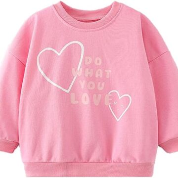 Save 20% Toddler Girl Sweatshirt Crewneck Pullover Cotton Kids Fall Outfits 2-7T