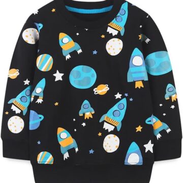 20% OFF Herimmy Boys Sweatshirts Cotton Long Sleeve Crewneck Pullover Winter Warm Shirt Sweater Tops 2-7T