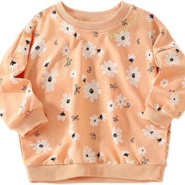 Save 20% Herimmy Girls Sweatshirts Cotton Long Sleeve Crewneck Pullover 2-7T