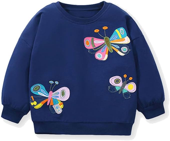 20% OFF Little Bitty Girl Sweatshirts Cotton Long Sleeve Tops for Toddler 2-7 Years