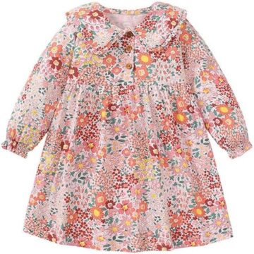 Save 20% Toddler Girl Dress Long Sleeve Cotton A-line Fall  Dresses 2-8 Years