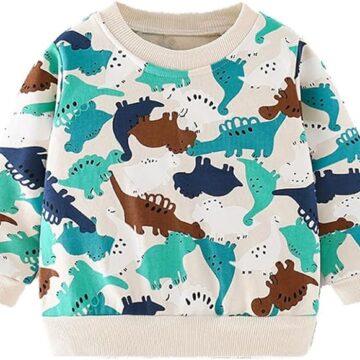 20% OFF Herimmy Boys Sweatshirts Cotton Long Sleeve Crewneck Pullover 2-7T