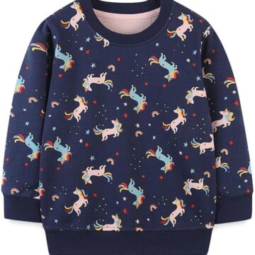 20% OFF Little Bitty Girl Sweatshirts Cotton Long Sleeve Tops for Toddler 2-7 Years