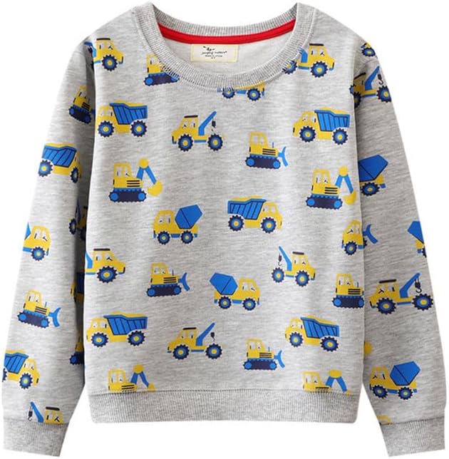 Save 20% for Jobakids Boy Sweatshirt Pullover Long Sleeve Top 2-7T